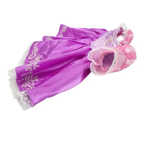 Build A Bear Workshop Disney Princess Rapunzel Tangled Gown Dress Purple Pink - Picture 9 of 11